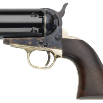 Pietta PF51PEPPER36 1851 Navy "Yank" Pepperbox 36 Cal 6rd Color Case Hardened Frame, Walnut Grip, No Barrel