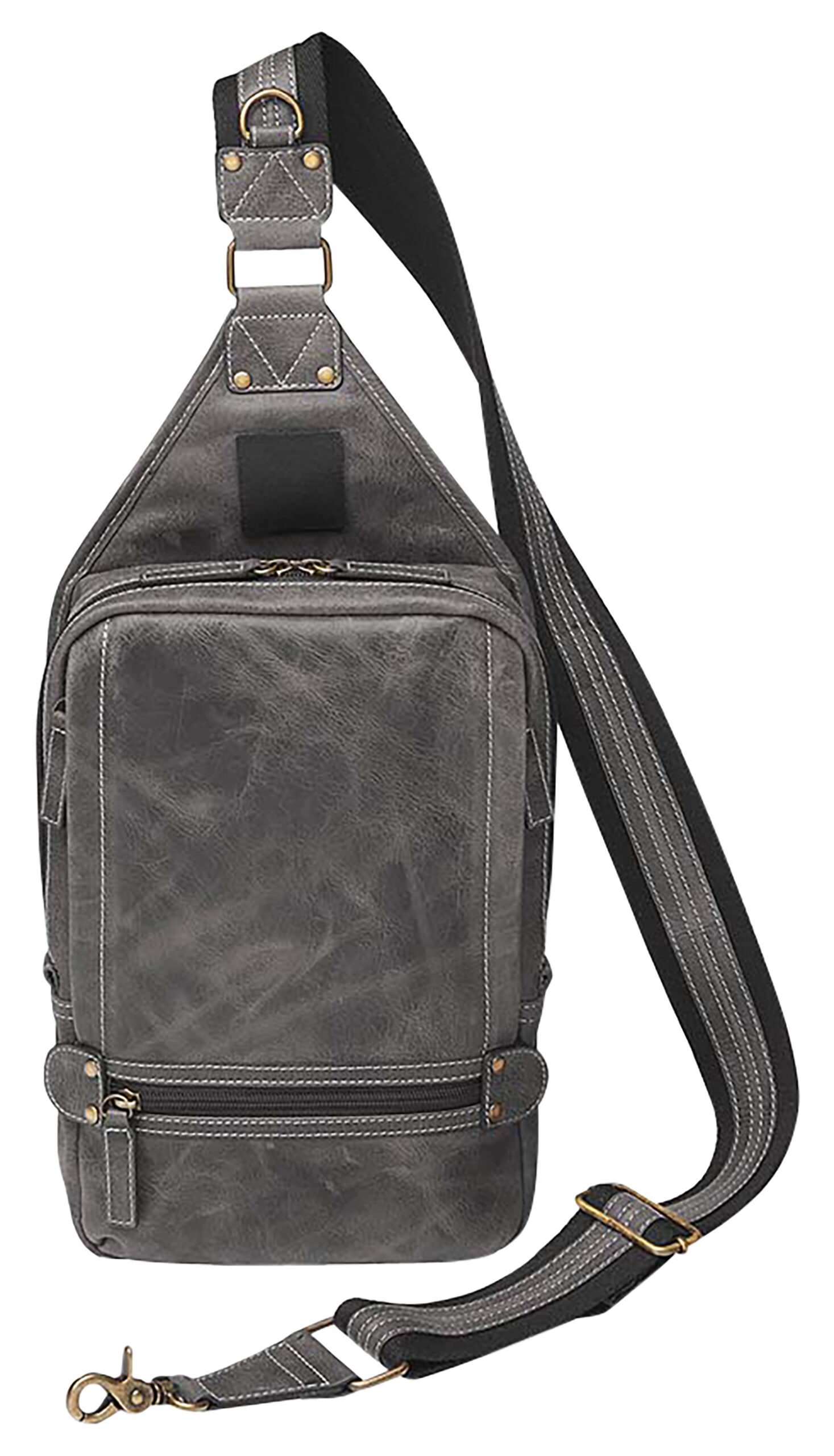 Gun Tote'n Mamas/Kingport GTMCZY108GREY Sling Backpack Gray Leather Includes Standard Holster 3 Gun Tote'n Mamas/Kingport GTMCZY108GREY Sling Backpack Gray Leather Includes Standard Holster