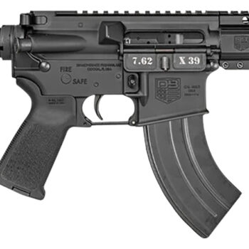 Diamondback DB1912O001 DB15  7.62x39mm 28+1 7", Black, Carbon Lower, 6" M-LOK Handguard, Padded Buffer Tube, Magpul Grip