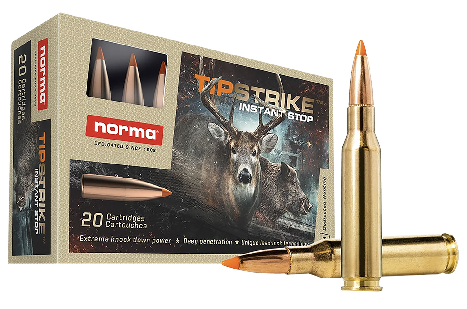 Norma Ammunition 20170362 Dedicated Hunting Tipstrike 7mm-08Rem 160gr Polymer Tip 20 Per Box/10 Case 3 Norma Ammunition 20170362 Dedicated Hunting Tipstrike 7mm-08Rem 160gr Polymer Tip 20 Per Box/10 Case