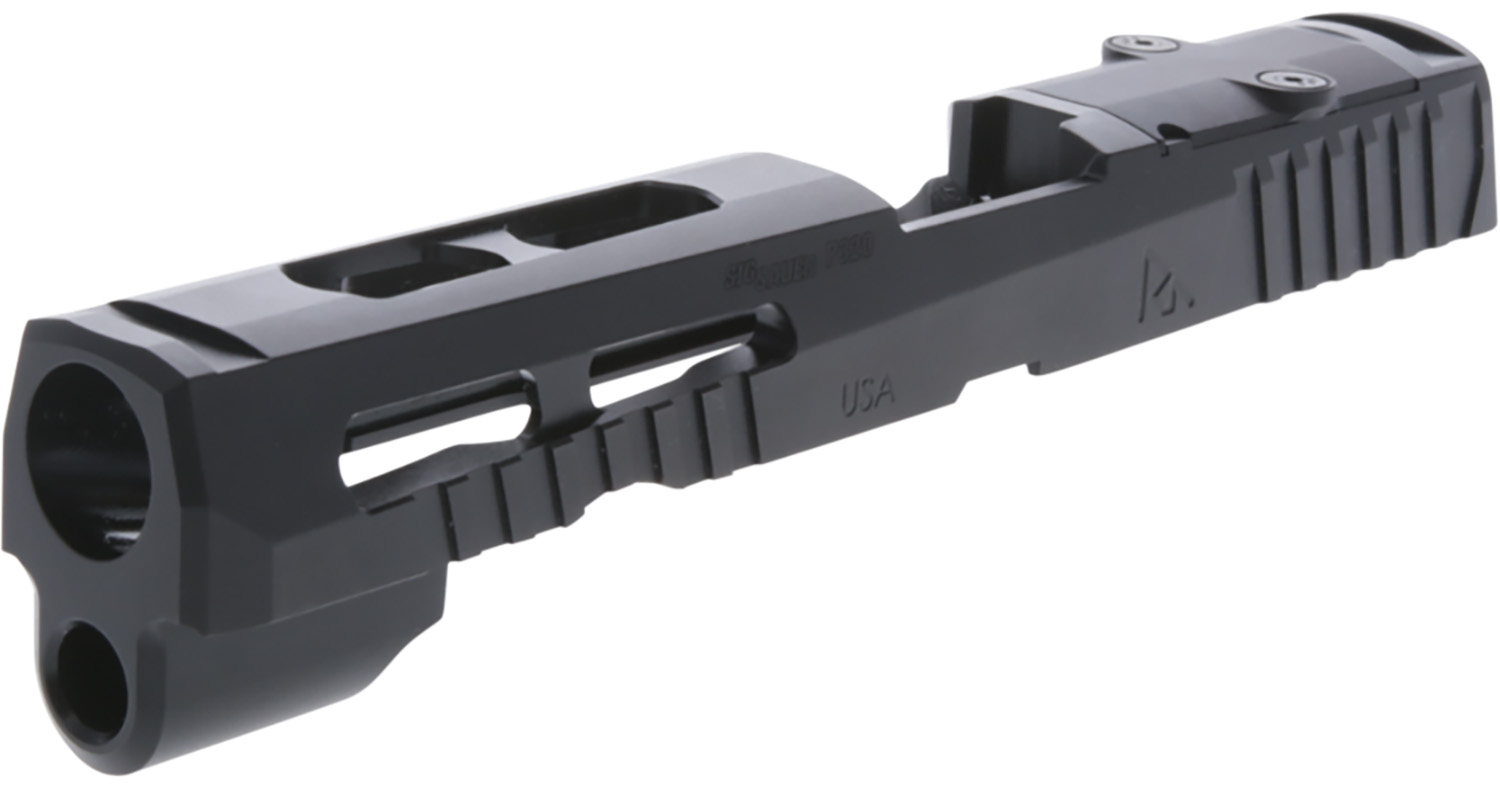 Rival Arms RARA10G306A Precision Slide A1 Black QPQ Steel, Ported, Front & Rear Serrations, RMS Optic Cut Fits Glock 43/43X 2 Rival Arms RARA10G306A Precision Slide A1 Black QPQ Steel, Ported, Front & Rear Serrations, RMS Optic Cut Fits Glock 43/43X