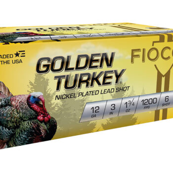 Fiocchi 123TRKC6 Golden Turkey  12Gauge 3" 1 3/4oz 6Shot 10 Per Box/10 Case