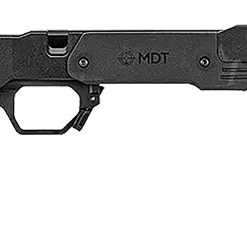 Mdt Sporting Goods Inc 104691BLK XRS Chassis Black Aluminum Core with Polymer Panels, Adj. Cheekrest, M-LOK Forend, Interchangeable Grips, AICS Mag Compatible, Fits Short Action Remington 700