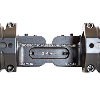 MasterPiece Arms BAMOUNT341125 MPA BA Bolt Action Mount  Black