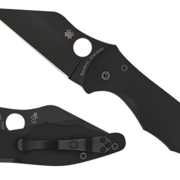 Spyderco C85GPBBK2 Yojimbo 2  3.20" Folding Wharncliffe Plain Black DLC CPM S30V SS Blade/Black Textured G10 Handle Includes Pocket Clip