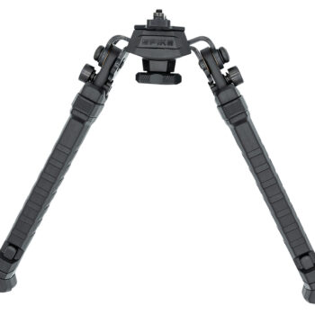 FAB Defense FXSPIKEB Spike Precision Bipod 7.09"- 11.42" Adj., Rotating & Tilting, Rubber Feet, Includes Leg Extensions, Picatinny Rail Compatible Black Polymer & Aluminum