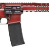 Black Rain Ordnance BROWTPRB Spec 15+ We The People 5.56x45mm NATO 30+1 16", Red Battleworn with Deep Engraving, 15" Slim M-LOK, Magpul Grip/Carbine Stock, Castle Flash Hider 1 158562