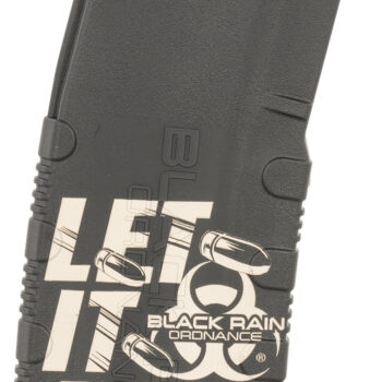Black Rain Ordnance MAG30LETITRAINB Magazine  30rd 223 Rem/5.56 NATO Let It Rain Bullet Engraving Fits AR-15 Platform