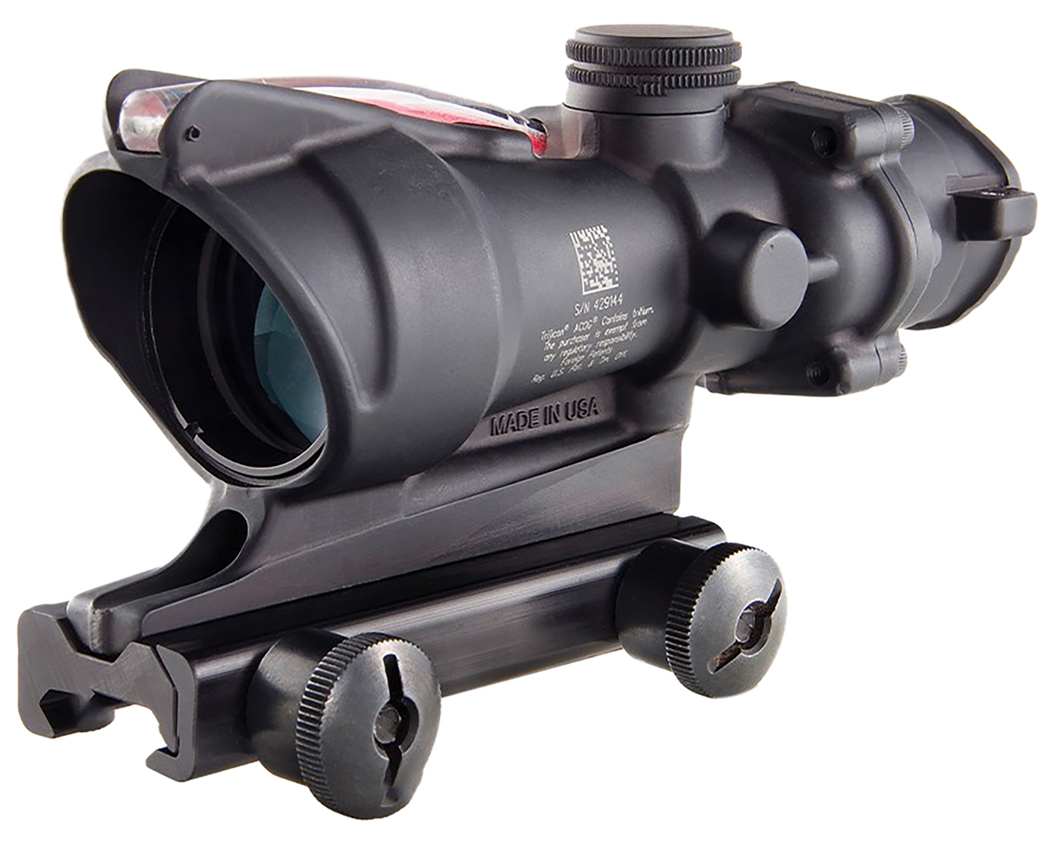 Trijicon TA31D100288 ACOG Matte Black 4x32mm Illuminated Red Chevron .223/5.56 BDC Reticle 3 Trijicon TA31D100288 ACOG Matte Black 4x32mm Illuminated Red Chevron .223/5.56 BDC Reticle