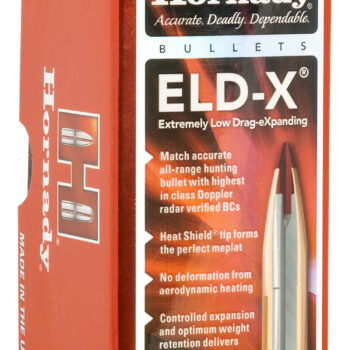 Hornady 22833 ELD-X  22 Cal .224 80 gr Extremely Low Drag-eXpanding 100 Per Box/ 25 Case