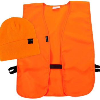 Allen 2394 Safety  Vest&Cap Combo Orange Polyester