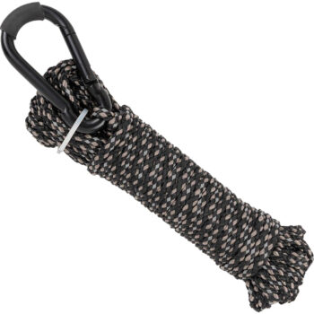 Allen 7248 Reflective Hoist Rope  Black 25' Long