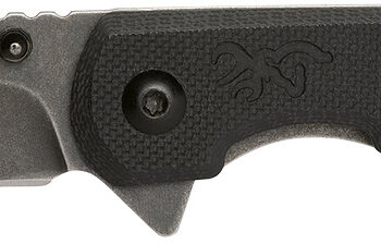 Browning 3220514 Branded Rock  EDC 3" Folding Drop Point Plain Black Stonewashed 7Cr17MoV SS Blade, Black G10 Handle