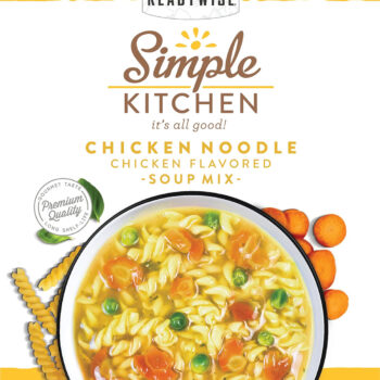 ReadyWise RWSK05062 Simple Kitchen Chicken Noodle Soup 8 Servings Per Pouch, 6 Per Case