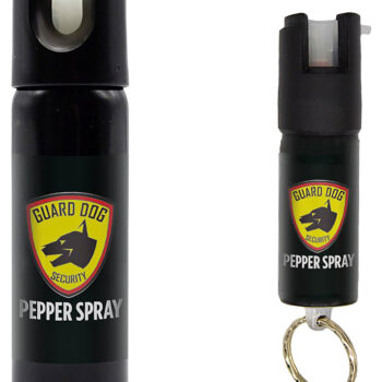 SKYLINE USA INC PSGDHA Pepper Spray  Range 16 ft 2 Pack 0.5oz/3oz Features Invisible UV Dye Includes Keychain