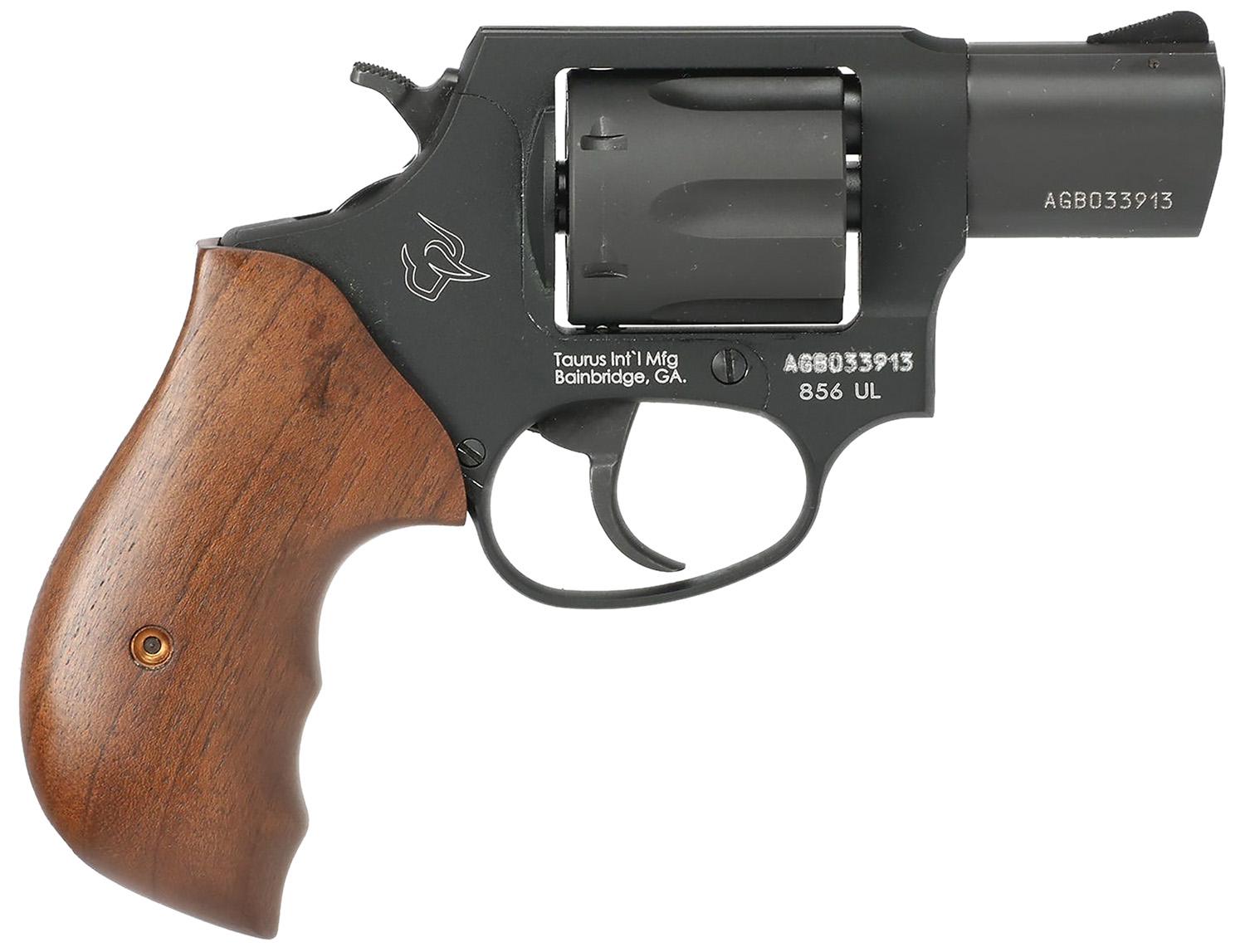 Taurus 2-85621ULTW 856 Ultra-Lite Small Frame 38 Special +P 6 Shot 2" Matte Black Carbon Steel Barrel & Cylinder, Matte Black Anodized Aluminum Frame, Walnut Grip 3 Taurus 2-85621ULTW 856 Ultra-Lite Small Frame 38 Special +P 6 Shot 2" Matte Black Carbon Steel Barrel & Cylinder, Matte Black Anodized Aluminum Frame, Walnut Grip