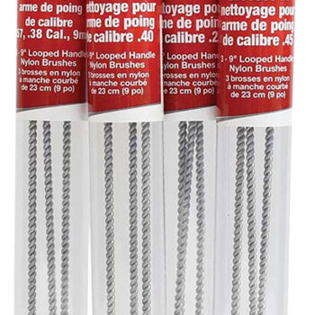 Birchwood Casey 41209 Cleaning Brushes Handgun Looped 22 Cal 9" Nylon 3 Pack