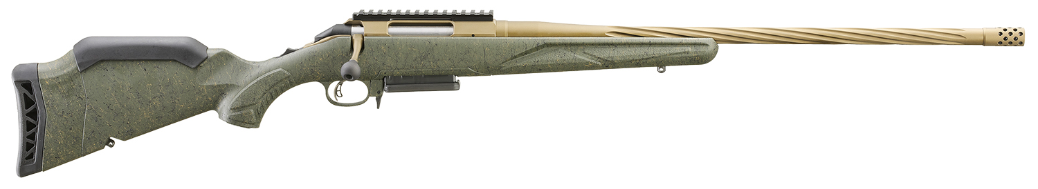 Ruger 46934 American II Predator Full Size 6mm Creedmoor 3+1 22" Burnt Bronze Cerakote Spiral Fluted Threaded Barrel & Alloy Steel Receiver w/Picatinny Rail, Green Splatter Adj LOP Synthetic Stock 3 Ruger 46934 American II Predator Full Size 6mm Creedmoor 3+1 22" Burnt Bronze Cerakote Spiral Fluted Threaded Barrel & Alloy Steel Receiver w/Picatinny Rail, Green Splatter Adj LOP Synthetic Stock