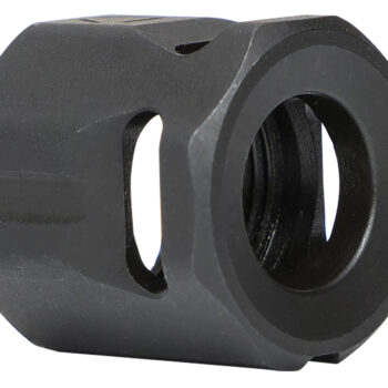 Strike Industries MCCIRCLE Micro Threaded Compensator Black Steel 1/2"x28 Threads 0.64" OAL Compatible w/ 9mm/357 SIG