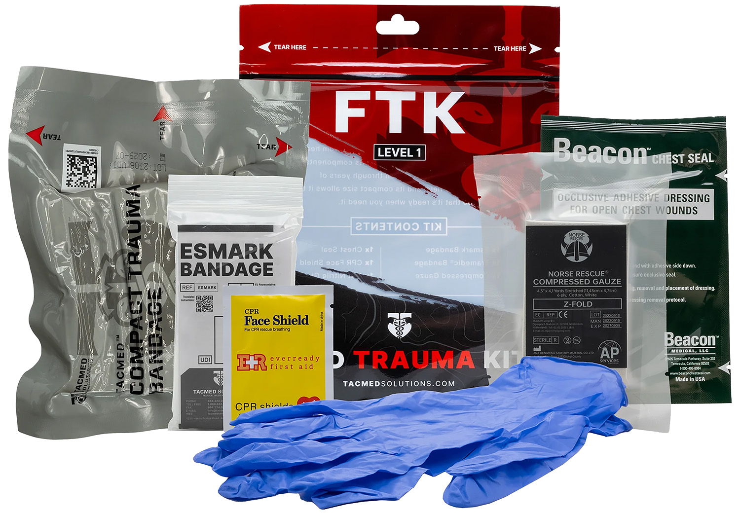 Tacmed Solutions 800115 Trauma Kit Level 1 Field 2 Tacmed Solutions 800115 Trauma Kit Level 1 Field