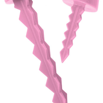 Targettack Llc  Targettack  Pink Polycarbonate Plastic 1"/3" For Paper/Vinyl Targets 12 Pack *Variety