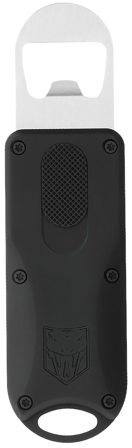 CobraTec Knives CTOTFBOBLK Bottle Opener Black Aluminum/Stainless Steel 3 CobraTec Knives CTOTFBOBLK Bottle Opener Black Aluminum/Stainless Steel