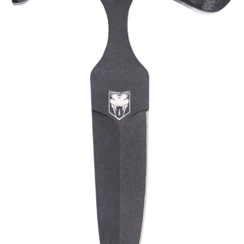 CobraTec Knives FG10PD Folding Push Dagger  2.88" Folding Dagger Plain Black D2 Steel Blade, 4.06" Black Textured G10 Scales Handle