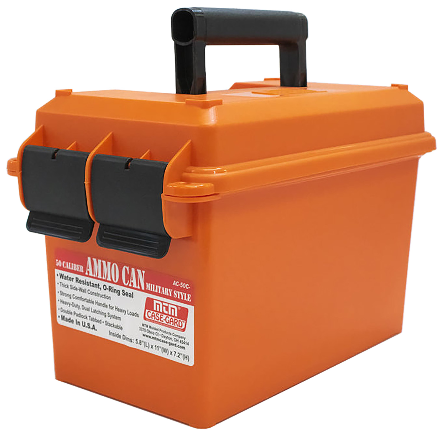 MTM Case-Gard AC50C35 Ammo Can 50Cal Orange Polypropylene 3 MTM Case-Gard AC50C35 Ammo Can 50Cal Orange Polypropylene