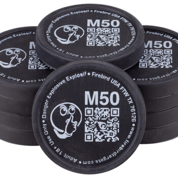 Firebird USA M50 Moderated  Moving Trajectory/Static Universal Firearm Low Noise 50mm/ 10 Pack