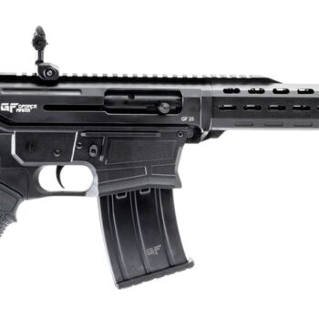 Gforce Arms GF251220 GF25  12 Gauge Semi-Auto 3" 5+1 20" Black Cerakote Spiral Threaded Barrel, Black Cerakote Picatinny Rail Aluminum Receiver, Black Adjustable Synthetic Stock  w/Black Rubber Grip