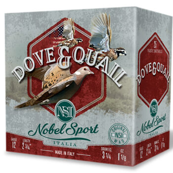 Nobel/eurosports Llc ANSF128 Dove & Quail  12Gauge 2.75" 1 1/8oz 8Shot 25 Per Box/10 Case