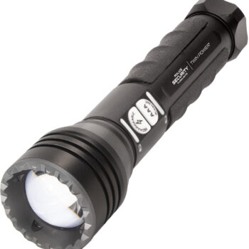 Lb Marketing 97741 Twin Power Long Throw Flashlight  Black 220/450 Lumens White LED