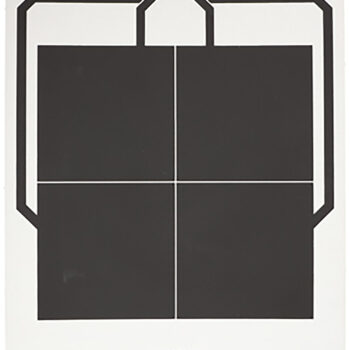 Sig Sauer SCT356 T300 Replacement Target 4 Square Hanging Black/White