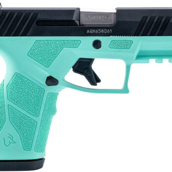 Taurus 1-GX2931C-10 GX2  9mm Luger 10+1 3.37" Matte Stainless Steel Barrel, Matte Black Serrated Stainless Steel Slide, Cyan Polymer Frame w/Picatinny Rail, Polymer Grip