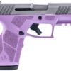 Taurus 1-GX2939LP-10 GX2 9mm Luger 10+1 3.37" Matte Stainless Steel Barrel, Matte Serrated Stainless Steel Slide, Light Purple Polymer Frame w/Picatinny Rail, Polymer Grip 2 170135