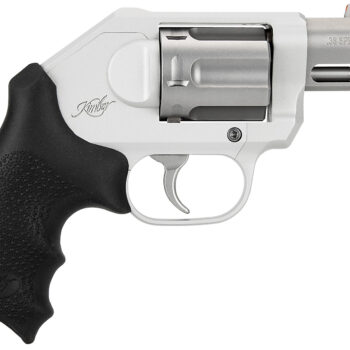 Kimber Mfg, Inc 3400034 K6XS  Small 38 Special +P 6 Shot 2" Glass Bead Stainless Steel Barrel, Silver KimPro II Aluminum Frame, Black Hogue Rubber Grip, Concealed Hammer