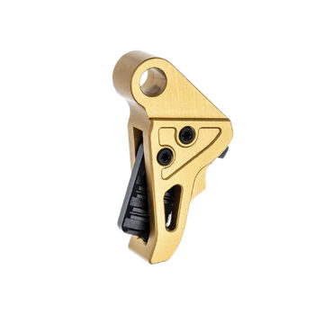 Tyrant CNC TDHCATTRIGGOLD/BLK  Trigger/Shoe Gold/Black Fits Springfield Hellcat Pro
