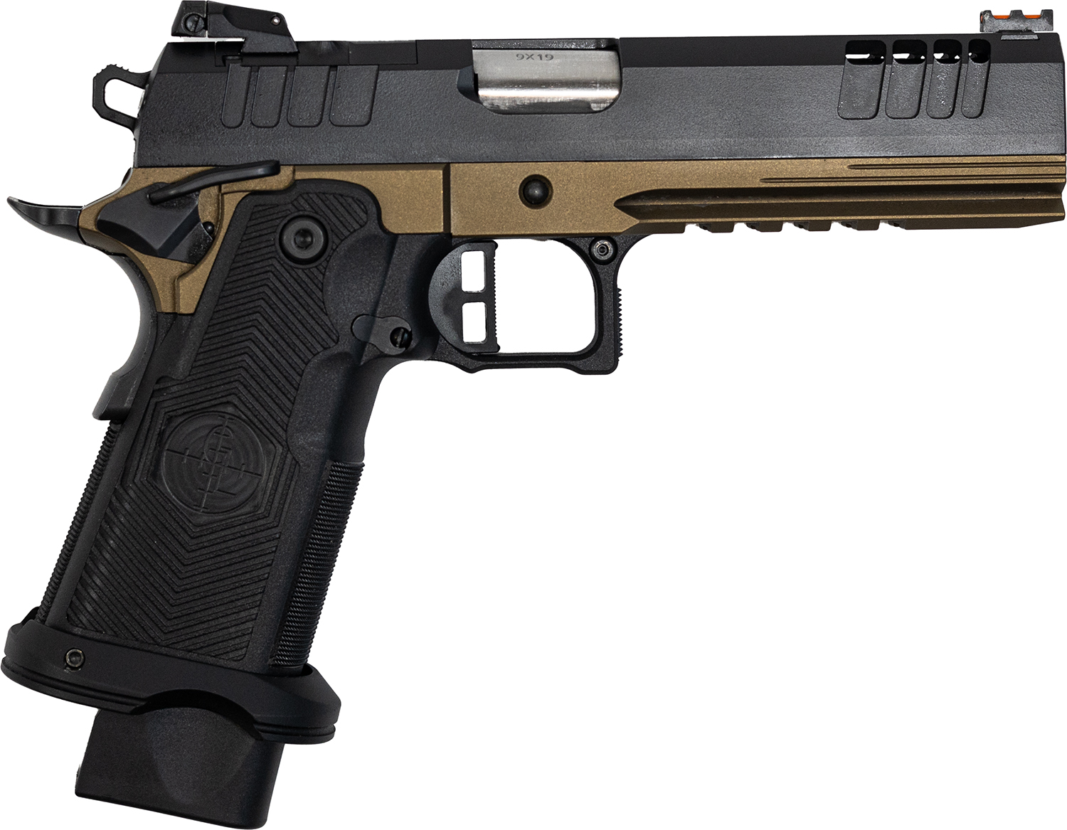 Great Lakes Firearms GL1911DS9FSSBRZ 1911 DS Synergy 9mm Luger 20+1 5" Optic Cut/Serrated Cerakote Black Molded Grip Bronze Frame 3 Great Lakes Firearms GL1911DS9FSSBRZ 1911 DS Synergy 9mm Luger 20+1 5" Optic Cut/Serrated Cerakote Black Molded Grip Bronze Frame
