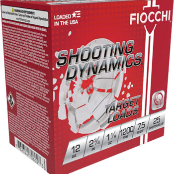 Fiocchi 12SD18H7 Shooting Dynamics Target 12Gauge 2.75" 1 1/8oz 7.5Shot 25 Per Box/10 Case