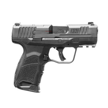 HK 81000551 CC9  Micro Compact 9mm Luger 10+1 3.32" Black Polygonal Rifled Barrel, Optic Ready/Serrated Steel Slide, Polymer Frame w/Picatinny Rail, Black Interchangeable Backstrap Grip, Ambidextrous