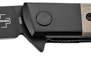 Boker 01BO931  Modern Gentleman 2.95" Plain Black Nitro-V Blade Green Micarta Handle
