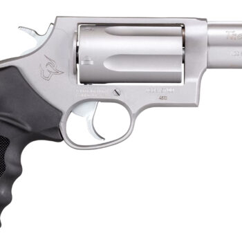 Taurus 2-441039T Judge  Compact 45 Colt (Long Colt)/410 Bore 5rd Shot 3" Matte Stainless Steel Barrel, Cylinder & Frame, Black Ribber Grip, Transfer Bar Safety, Exposed Hammer