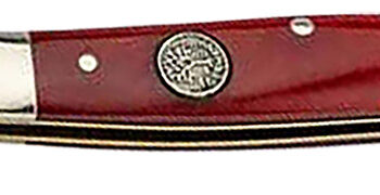 Boker 110844 Pen Knife Traditional Pen/Spear Plain D2 Steel Blade Smooth Red Bone Handle