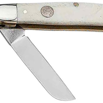 Boker 110854 Stockman Traditional Medium Clip Point/Sheepsfoot/Spey Plain D2 Steel Blade Smooth White Bone Handle
