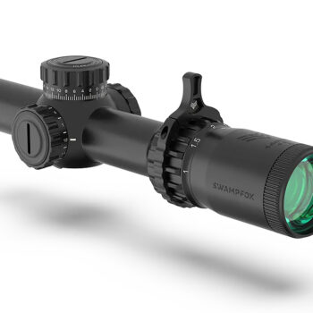 Swampfox Optics THK16241GF Tomahawk II  Black 1-6x 24mm 30mm Tube Bright Fiber Optic Green Reticle