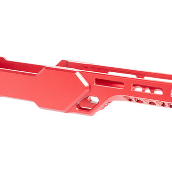 Timber Creek Outdoors ERC1022R Enforcer Rifle Chassis Red Aluminum Fits Ruger 10/22 Compatible w/ MSR Buffer Tubes