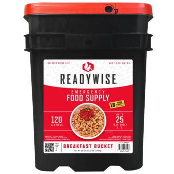 Wise Foods RW10121 Emergency Supplies Breakfast Bucket 120 Servings