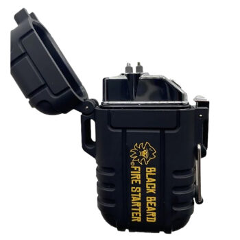 Black Beard Fire Starters ARC Arc Arc Lighter Black Includes USB Charging Cord