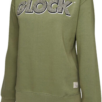 Glock AP96264 Women's Retro Fleece  Olive Cotton/Polyester Long Sleeve 2XL