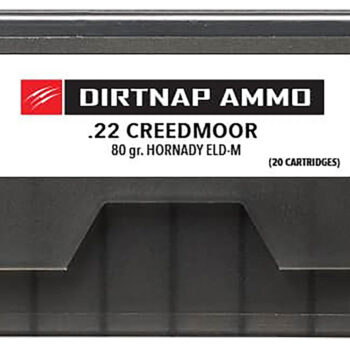 Fierce Firearms DNP22CM80GRELDM Dirtnap  22Creedmoor 80gr Extremely Low Drag-Match 20 Per Box/10 Case